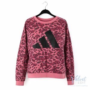 Adidas Pink Cheetah Print Crewneck Sweatshirt